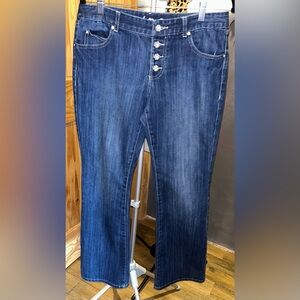 INC 4 Button Embellished Bootcut Jeans - Size 10’